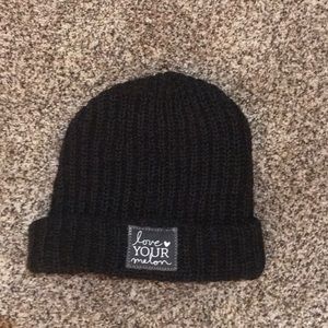 Love your melon knit hat